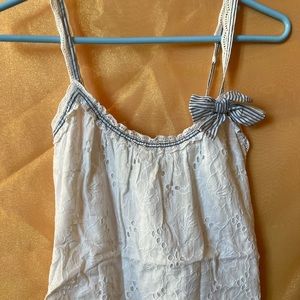 Abercrombie and Fitch White Tank